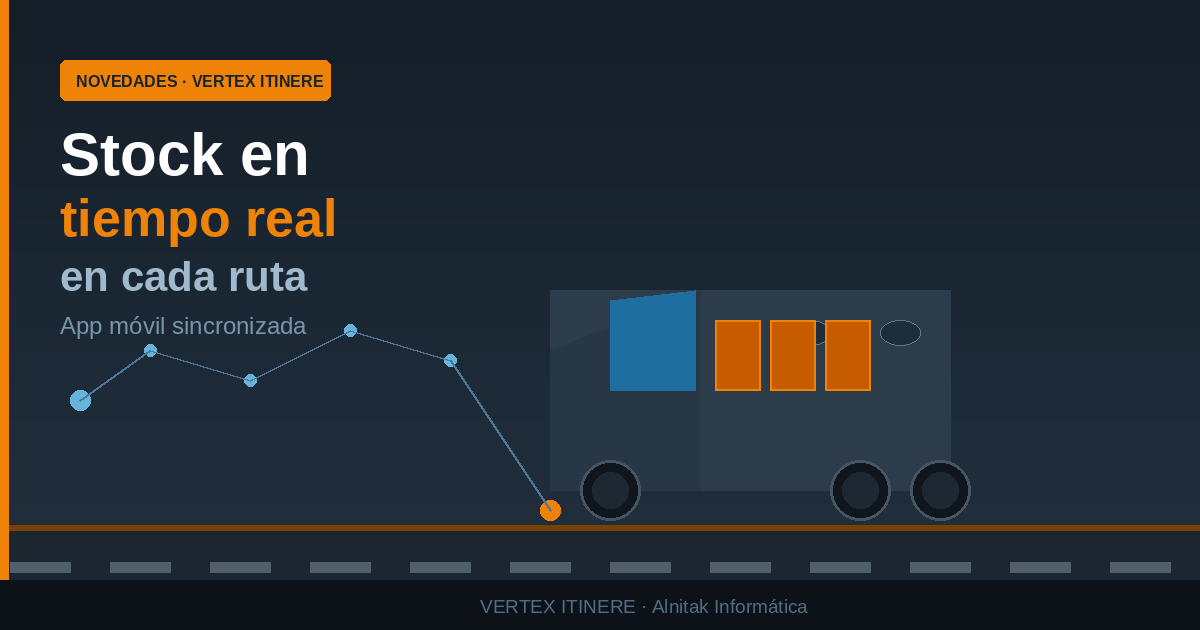 Gestión de stock en tiempo real con VERTEX ITINERE